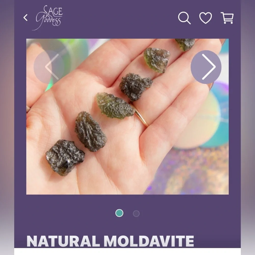 Natural Moldavite Necklace with Unakite Stones, Czech Crystals & Wire Wrapped π - Picture 13 of 15